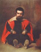 Diego Velazquez Portrait d'un nain assis a Terre aupres d'une cruche (don Sebastian de Morra) (df02) china oil painting artist